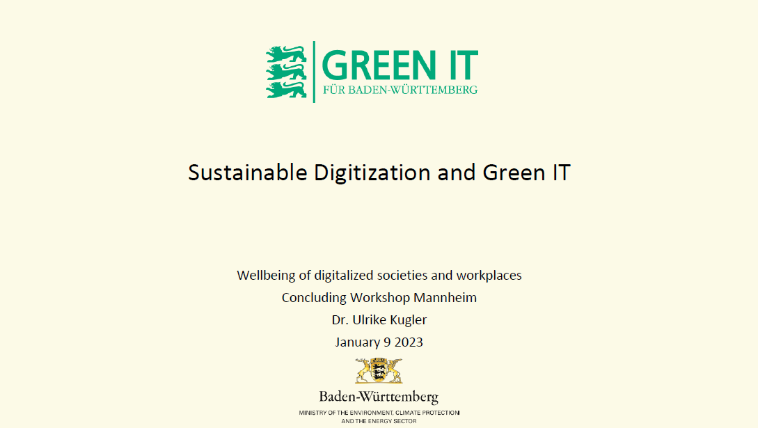 Presentation GreenIT